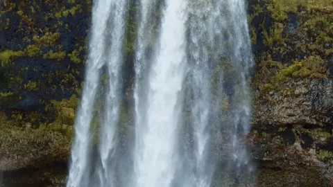 Seljalandsfoss Waterfall in Iceland Stock Footage 320508859