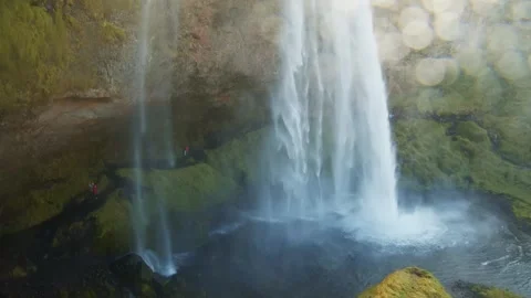 Seljalandsfoss Waterfall in Iceland Stock Footage 320508936