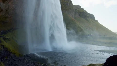 Seljalandsfoss Waterfall in Iceland Stock Footage 320508981