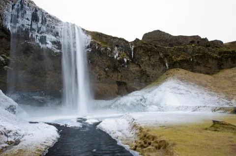 Seljalandsfoss waterfall Stock Photos
