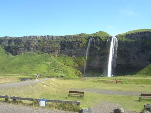 Seljalandsfoss waterfall Foto stock