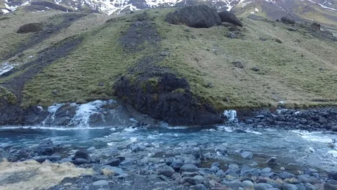 Seljavallalaug Stock Footage 100354836