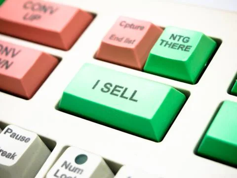 Sell button Stock Photos