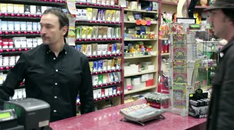 Sell cigarettes Video stock 21941191