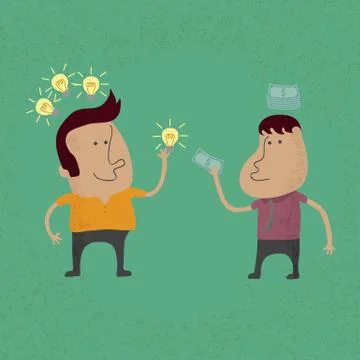 Sell the idea , eps 10 vector format Stock Illustration