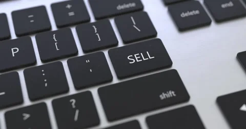 Sell Key on the keyboard Stock Footage 251372729