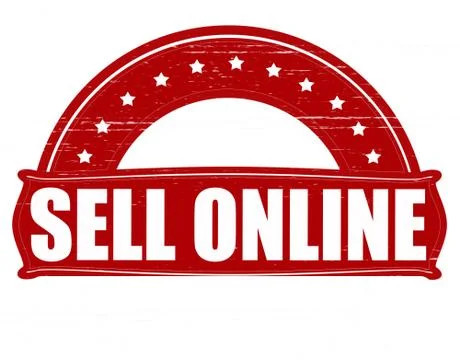 Sell on line Stock Illustration