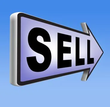Sell online Stock Illustration