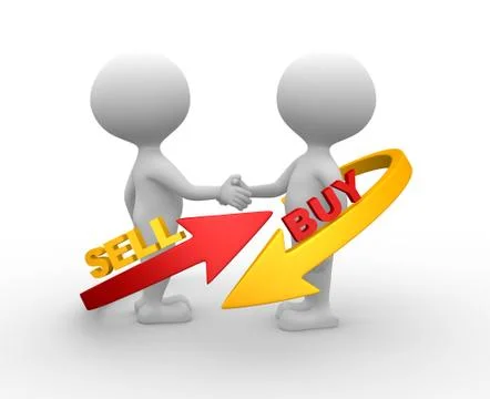 Sell or buy Stock Illustration