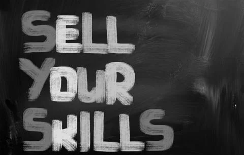 Sell Your Skills Concept Illustrazione stock