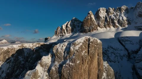 Sella group - White mountain part six Video stock 275883782