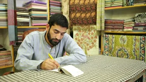 Seller of Pashmina Stock Footage 24635930