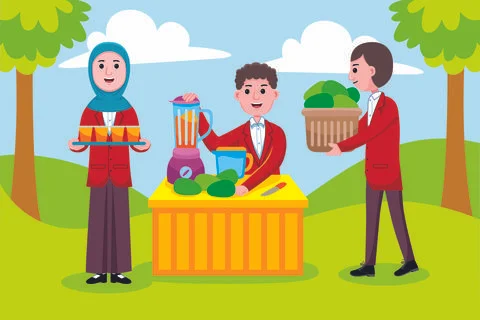 Seller Profession Illustrazione stock