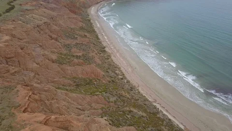 Sellicks Beach rock formation Stock Footage 109475197