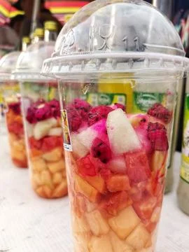 Selling fruit ice. 写真素材