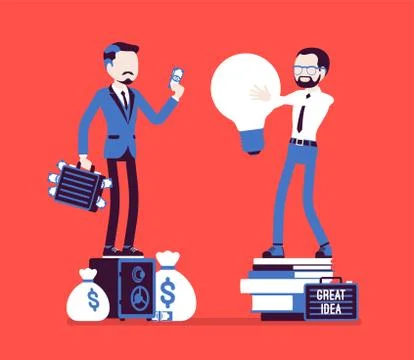 Selling the idea Stock Illustration