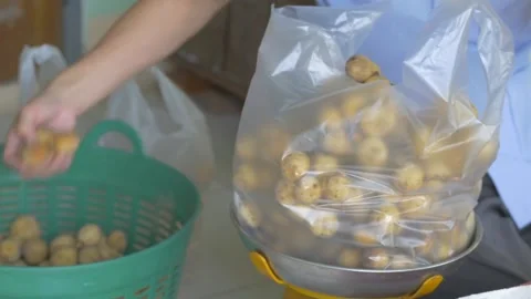 Selling longan fruit Stock Footage 236518901