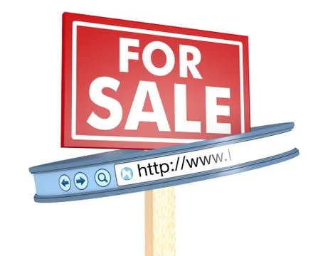 Selling online Stock Illustration