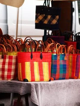 Selling purses Stock Photos