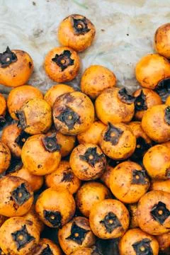 Selling raw Persimmon Stock Photos