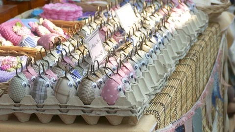 Selling souvenir. Stock Footage 108264313