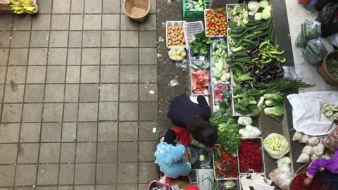 Selling vegetables. Stock-Footage 194531766