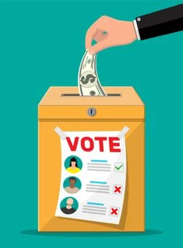 Selling vote for election Stock Illustration