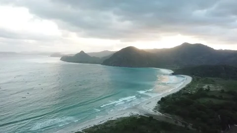 Selong Belanak Beach Stock Footage 228414377