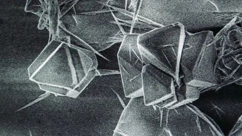 SEM Abstract Micro Structure at High Magnification - 4K Stock Footage 145223758