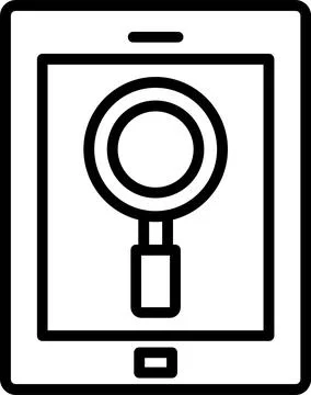 Sem Line Icon Design Stock Illustration
