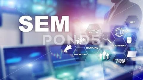 SEM Search Engine Optimization Marketing Ranking Traffic Website Internet Stock Photos
