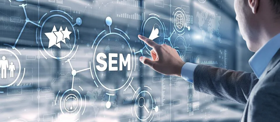 SEM Search Engine Optimization Marketing Ranking Traffic Website Technology 写真素材