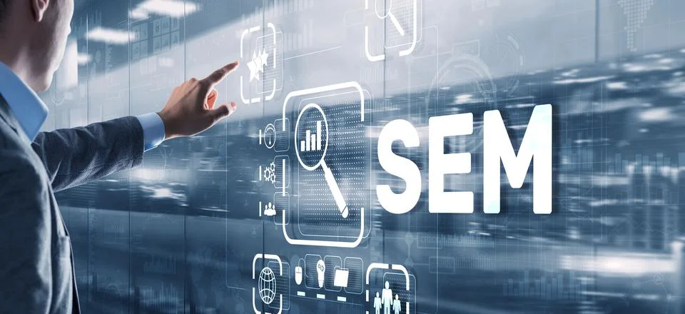 SEM Search Engine Optimization Marketing Ranking Traffic Website Technology 写真素材