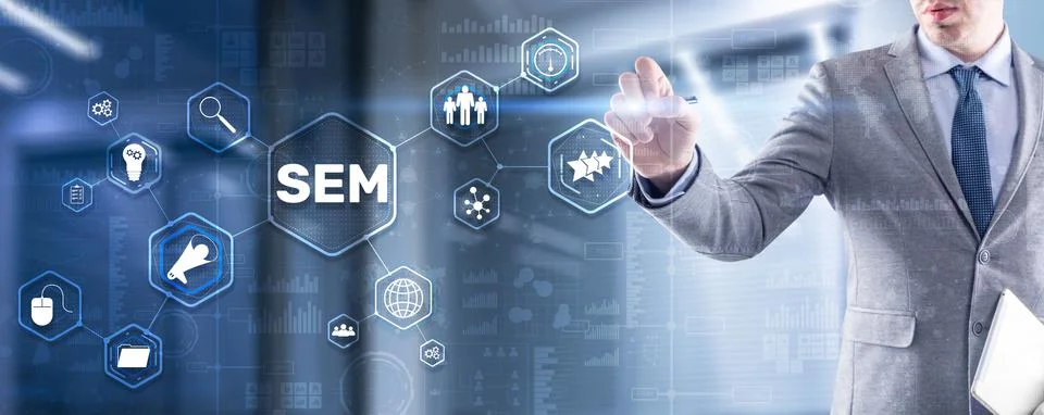SEM Search Engine Optimization Marketing Ranking Traffic Website Technology 写真素材
