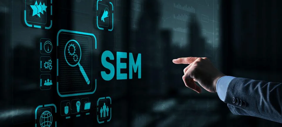 SEM Search Engine Optimization Marketing Ranking Traffic Website Technology 写真素材
