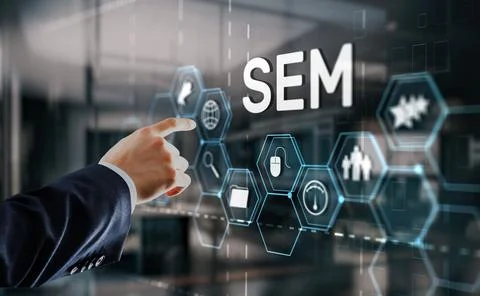 SEM Search Engine Optimization Marketing Ranking Traffic Website Technology 写真素材
