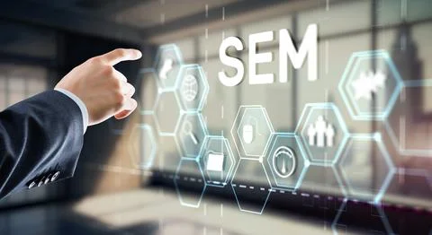 SEM Search Engine Optimization Marketing Ranking Traffic Website Technology Stock Photos