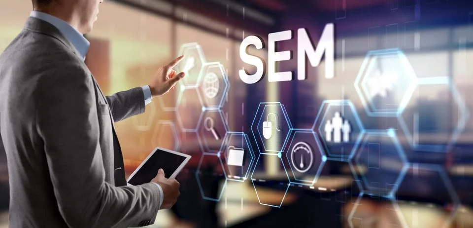 SEM Search Engine Optimization Marketing Ranking Traffic Website Technology 写真素材