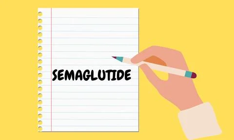 Semaglutide Ozempic injection vector Stock Illustration