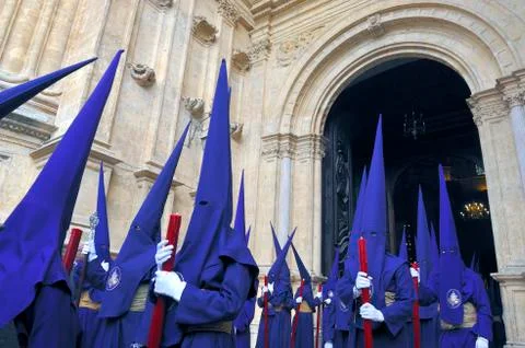 Semana Santa in Malag,Spain Stock Photos