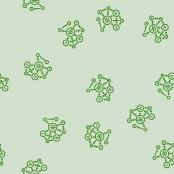 Semantic web natural language processing nlp line vector seamless pattern Stock Illustration