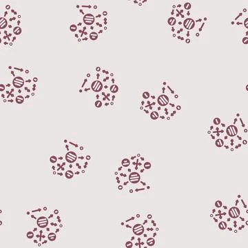 Semantic web natural language processing nlp glyph vector seamless pattern Stock Illustration