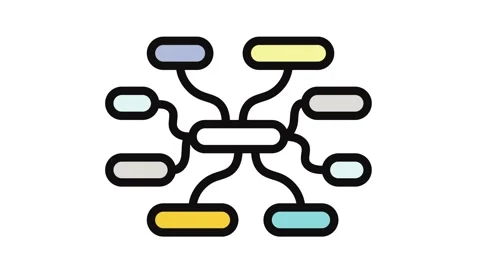 Semantic web nlp color icon animation Stock-Footage 326118283