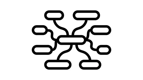 Semantic web nlp line icon animation Stock Footage 326125373