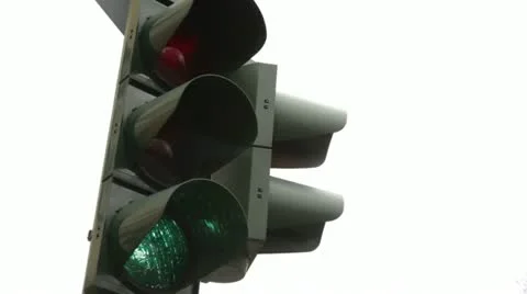 Semaphore Lights Green to Red 1 Stock Footage 11358089