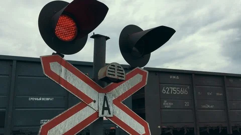 Semaphore in Russia Stock Footage 92630370