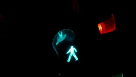 Semaphore - Signal Notification for Traffic Stock Footage 85049870