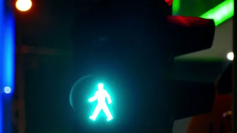 Semaphore - Signal Notification for Traffic Stock Footage 85050108