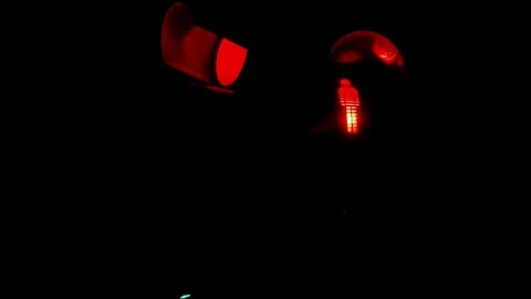 Semaphore - Signal Notification for Traffic Stock Footage 85050202