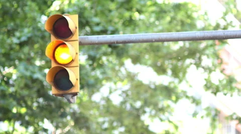 Semaphore Traffic Light Cycle 4K UHD Video stock 51450566